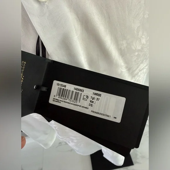 Versace Barocco Jacquard Long Sleeve Shirt Size 37 IT. PRISTINE CONDITION - Picture 13 of 16